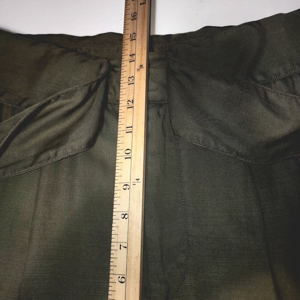 Cartonnier by Anthropologie Kingsley Pants Womens 14 Moss Tie Waist Professional - Picture 7 of 10